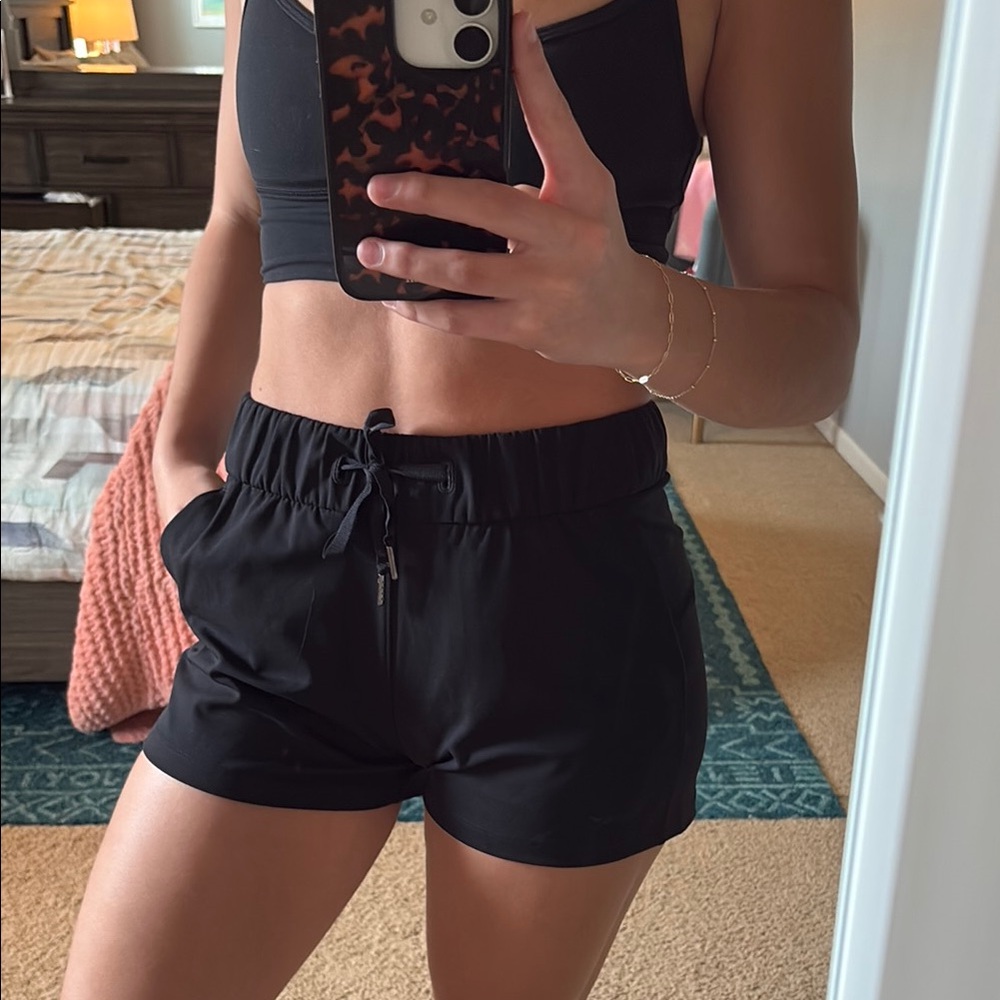 Lululemon Black Drawstring Shorts